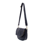 Helene Small Saddle Crossbody, Navy 2