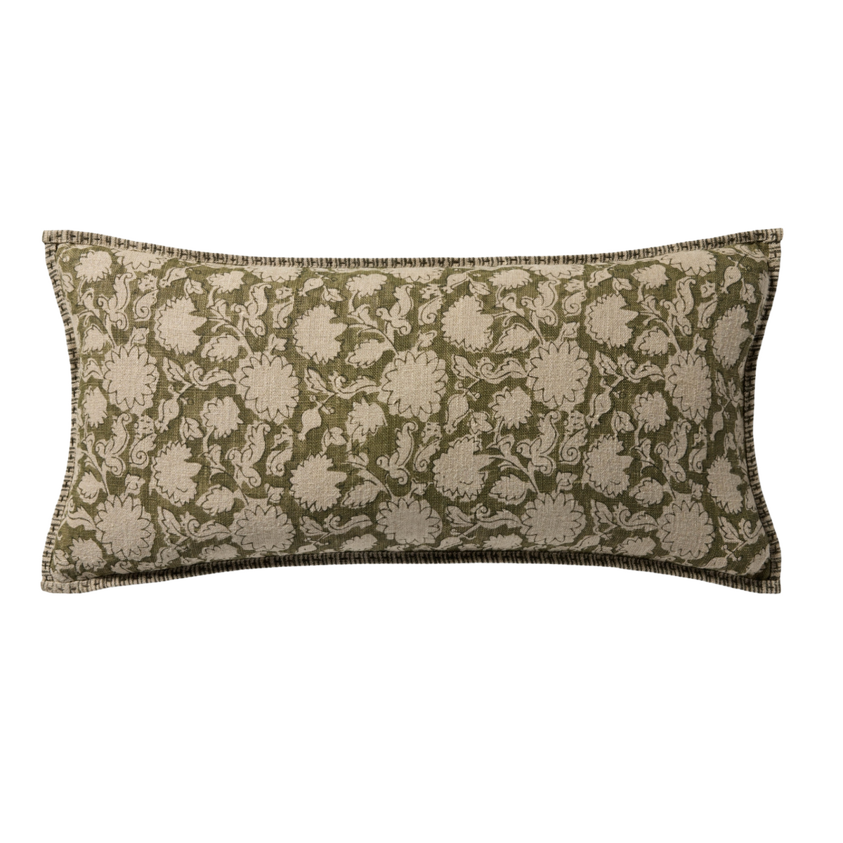 Loloi Down-Filled Pillow, Green, 12 X 27 in.