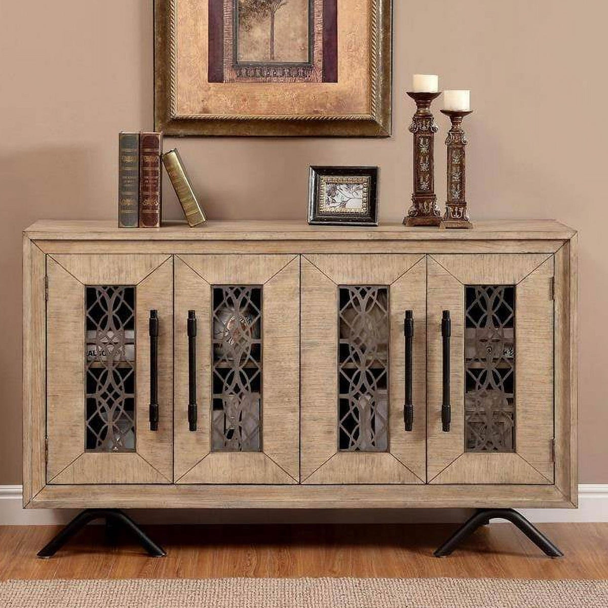 New Orleans Cabinet, White Washed