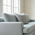 Olin Gingham Pillow, Blue, 14 X 20 2