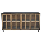 Camden Long Cabinet, Espresso and Natural, 83 x 40 x 18 in. 1