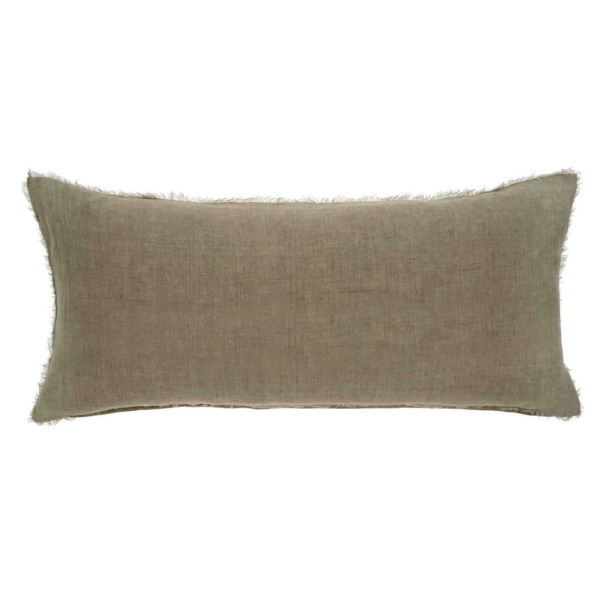 Lina Linen Pillow, Sand, 14 in. x 31 in.