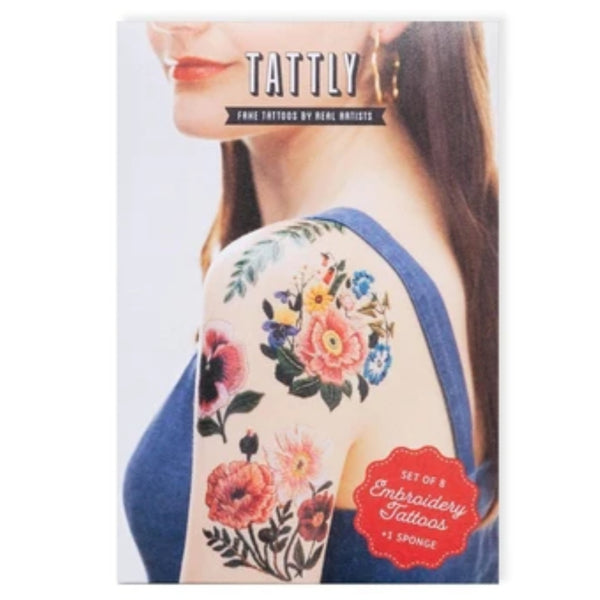 Embroidery Tattoos, Set of 8