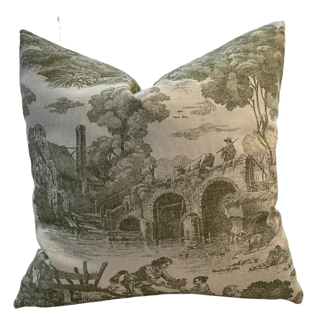 Leeann Toile Throw Pillow, 20 in.