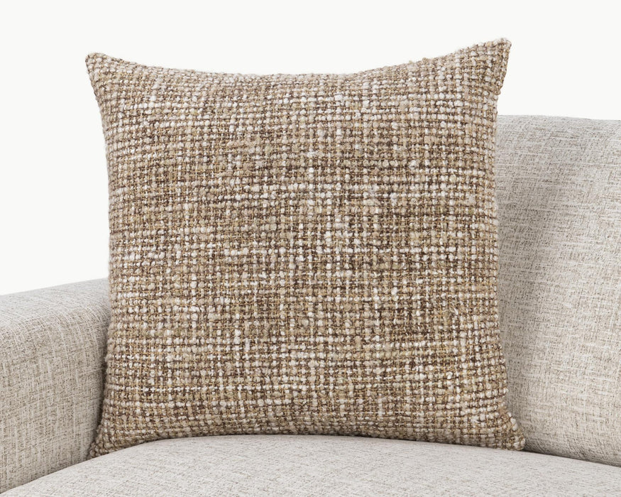 Porter Pillow, Natural and Ivory, 24 X 24 in.