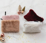 Faux Fur Fabric Zip Pouch, Assorted, 6 X 4 in. 2