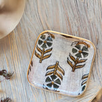 Chameli Enameled Tray Square 2