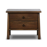 Freddie Nightstand, Brown, Black Iron Fixtures, 32 X 22 X 26 in. 1