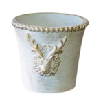 Deer Planter, Gold Wash, Cement, 5.7 in. 1