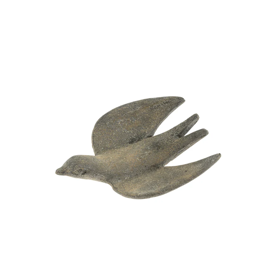 Decorative Metal Bird - Medium in a rustic finish, perfect for Knotty and Board decor, adding charming accents to any room or kitchen space with unique gifts and decor.