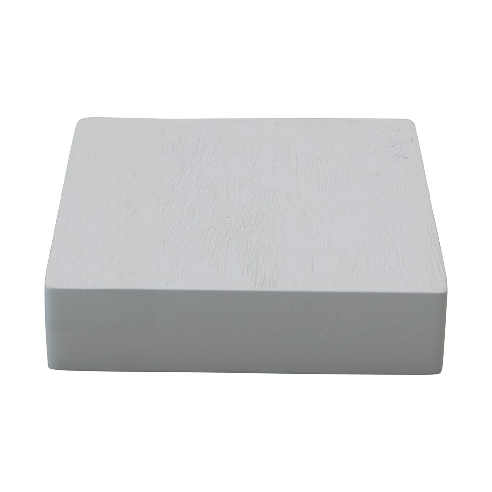 Mango Wood Footed Cheese/Cutting Board, Combed White Finish, large, a stylish kitchen decor piece perfect for dining and entertaining, offered by Knotty and Board with nationwide shipping.