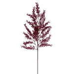 Rust Leaf Spray 32 in. in deep burgundy color, perfect for adding a touch of natural decor and elegance to any room, available at Knotty and Board. 1