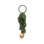Wool Felt Leaves Door Hanger with Metal Bells, 16 in. 1