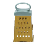 Stainless Steel 4-Sided Grater, Blue, 2