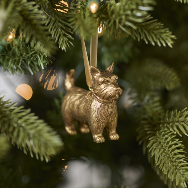 Scottie Dog Ornament, 3 in.