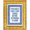 Deluxe Cross Stitch Kit, Employees Must Stop Crying