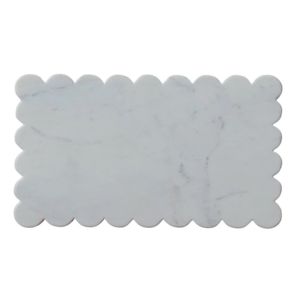 Marble Cheese/Cutting Board with Scalloped Edge, 14
