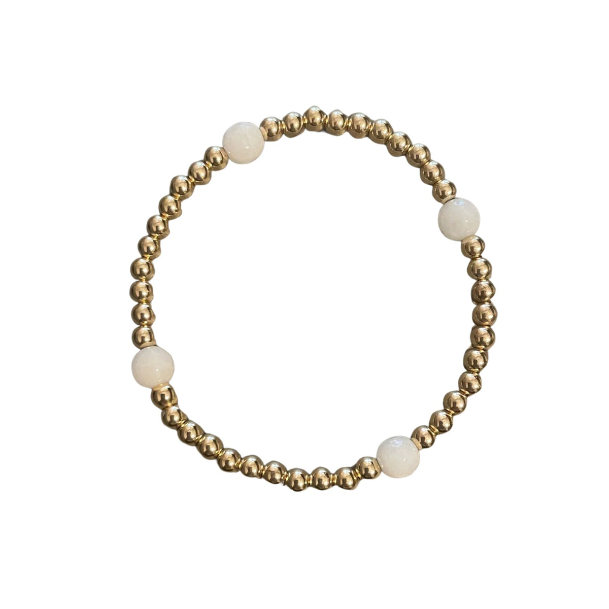 Morgan & Me 4mm 14k Gold Filled Bracelet with Asst Gemstones