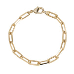 Charm Bar Bracelet 18k Gold Plated 7.5