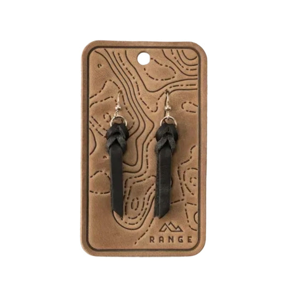 Braided Earrings, Black