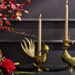 E&E Pheasant Candlestick, Avery 8.25 X 4.25 in. 2
