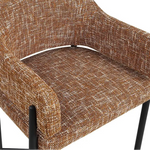 Damsal Fabric Upholstered Dining Chair, Cognac, 23.5 X 20.5 X 31 2