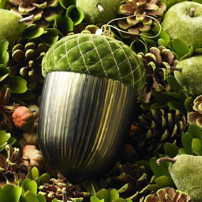 Green Acorn Ornament, 6.5 in.