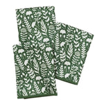 Mighty Mini Towels, Meadowlace, Garden Green, Set of Three, 13 X 13 in. 1