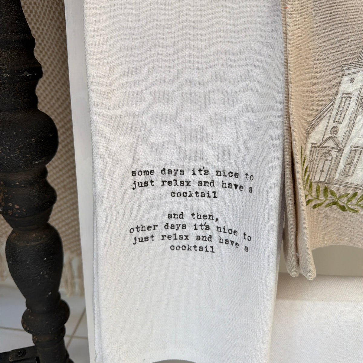 Tea Towel, Just Relax and Have a Cocktail
