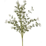 Seeded Eucalyptus Bundle, 34.5 in. featuring delicate green leaves and small white seed clusters, ideal for adding natural decor accents to any room with Knotty and Board style. 1