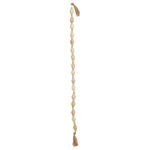 Mango Wood Bead Garland with Jute Tassels, 60
