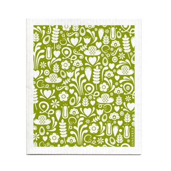 Swedish Dishcloth, Dala Green