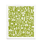 Swedish Dishcloth, Dala Green 1