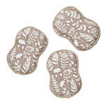 Reusable Sponges, Meadowlace, Greige, Set of Three, 3.5 X 5.2 in. 1