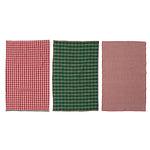 Woven Cotton Tea Towels, Set of 3, 28 X 18