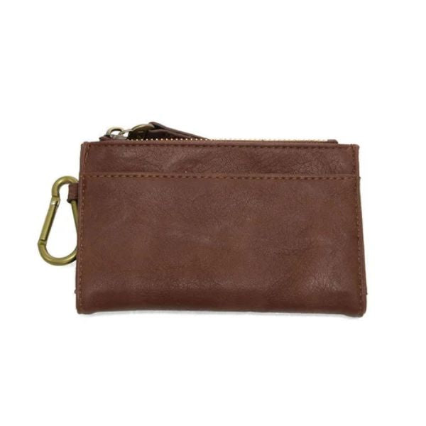 Bobbie Bifold with Carabiner, Walnut