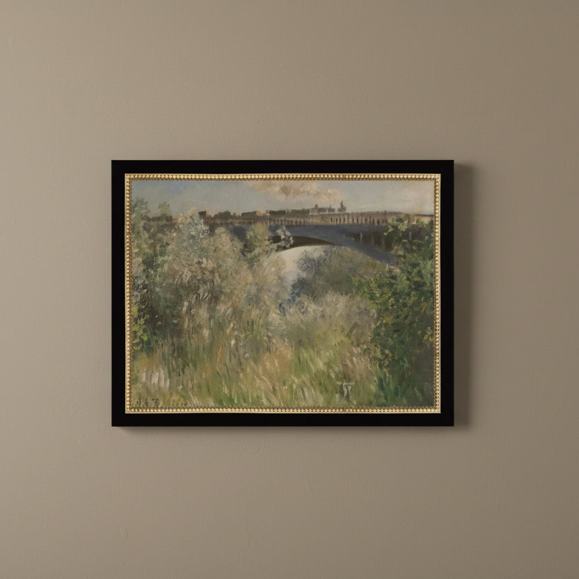 The Bridge At Argenteuil Framed Antique Art, 9 X 7 in.