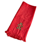 Gingerbread Kitchen Towel, Red, 20 X 28 in. 1