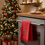 Gingerbread Kitchen Towel, Red, 20 X 28 in. 2