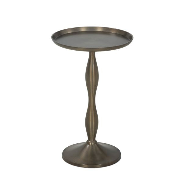 Carden End Table, Dark Aluminum, 12 X 12 X 19 in.