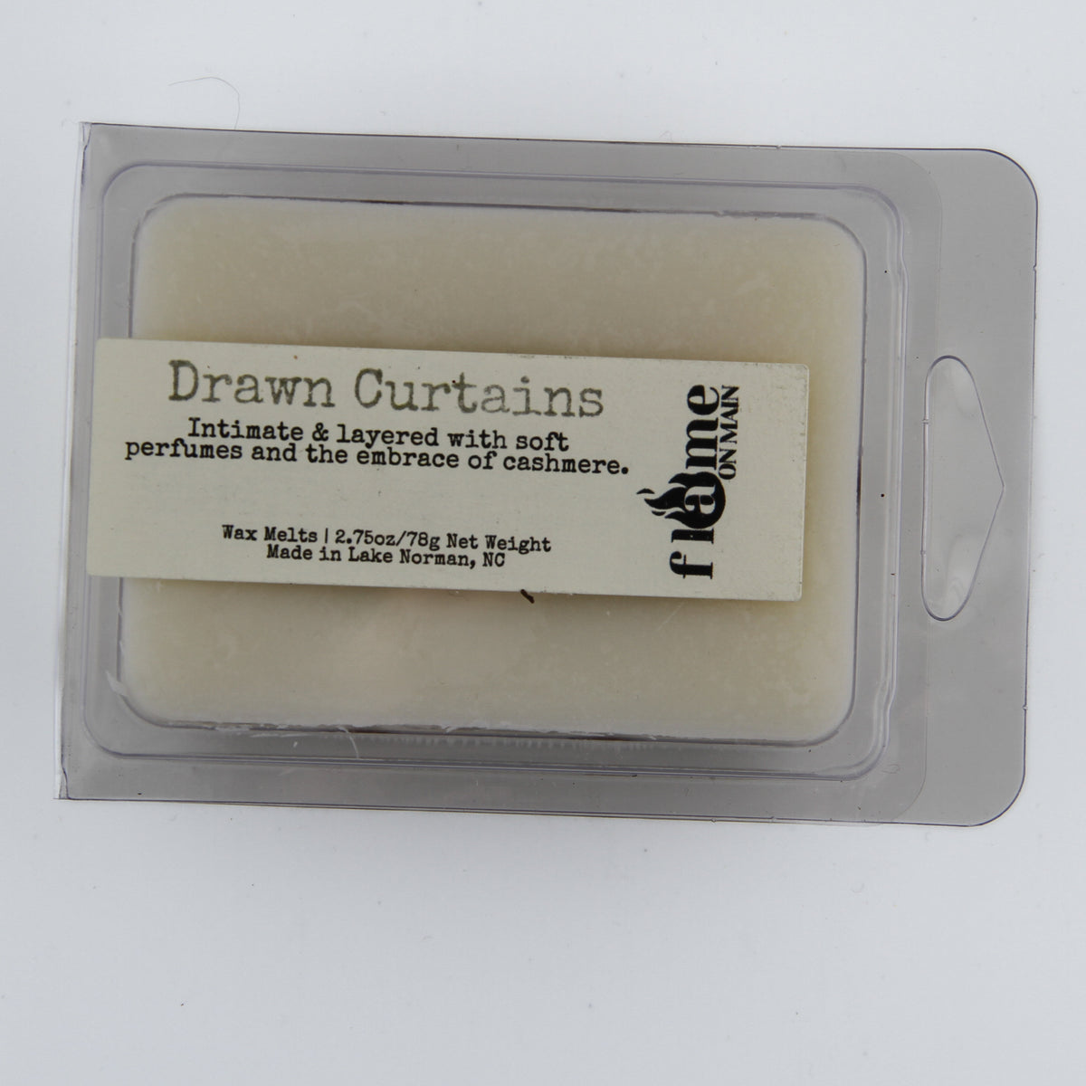 Flame On Main Places We Know Wax Melts, Drawn Curtains, 2.75 oz