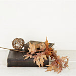 Mustard Flocked Maple Leaf Spray, 27-Inch Fall Decor 2