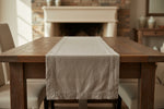 Slub Cotton Everyday Table Runner, 72 in., Sand 2