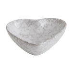 Stoneware Heart Dish, Antique White Finish 1