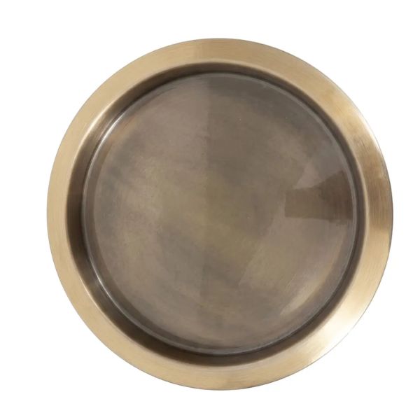Brass Antique Bar Tray, 15.75 in.