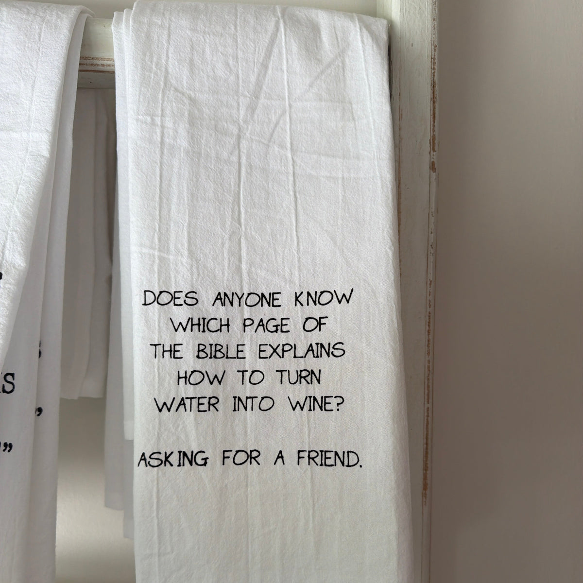 Tea Towel, Turn Water Into Wine