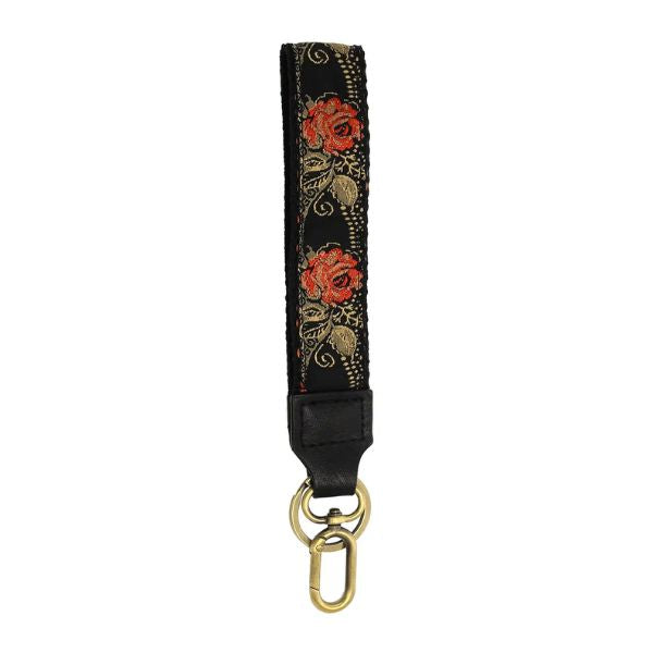 Red Climbing Rose Easy Find Wristlet, Red