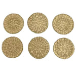 Woven Sweet Tea Coasters, Set of 6, 4 x 4 in. 1
