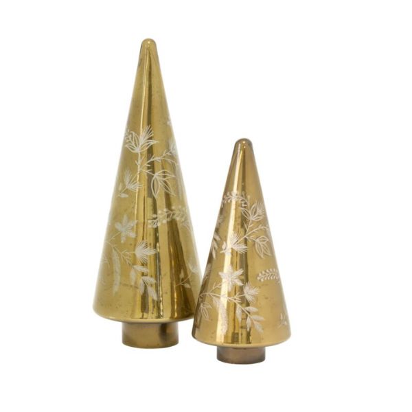 Boden Tree, Green Metallic, Small, 6 X 13.25 in.