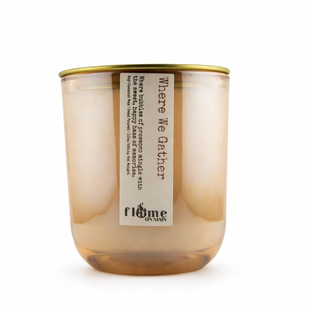 Flame on Main Places We Know 10oz Candle, Where We Gather. Made in Lake Norman
